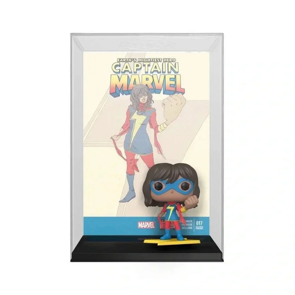 NEW Funko Pop Captain Marvel Kamala Khan Figure #17 & XL Pop T-Shirt Bundle - Picture 5 of 6